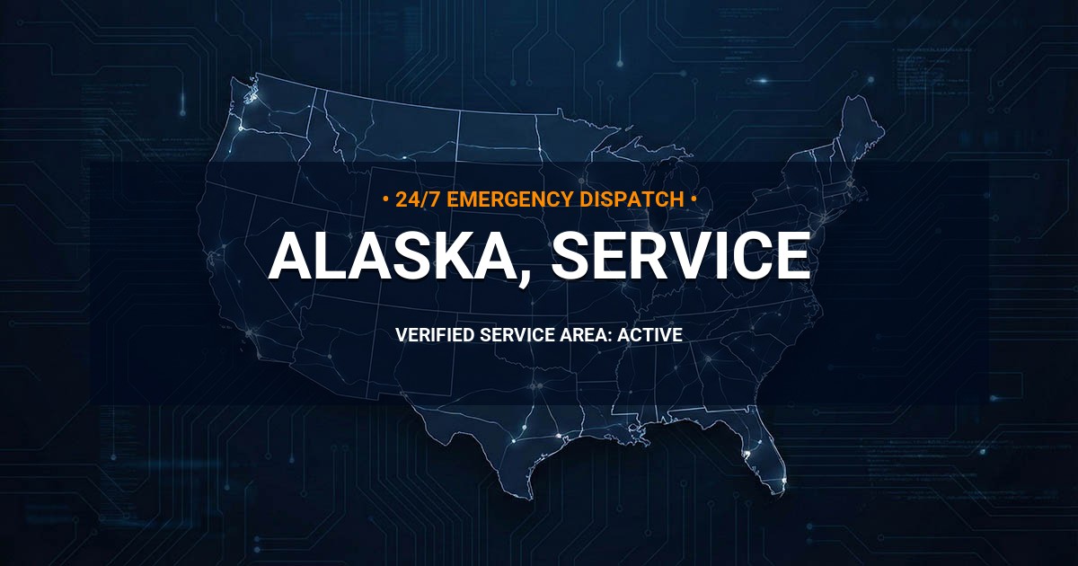 Emergency Plumbing Dispatch Map for Alaska Plumbing Administration