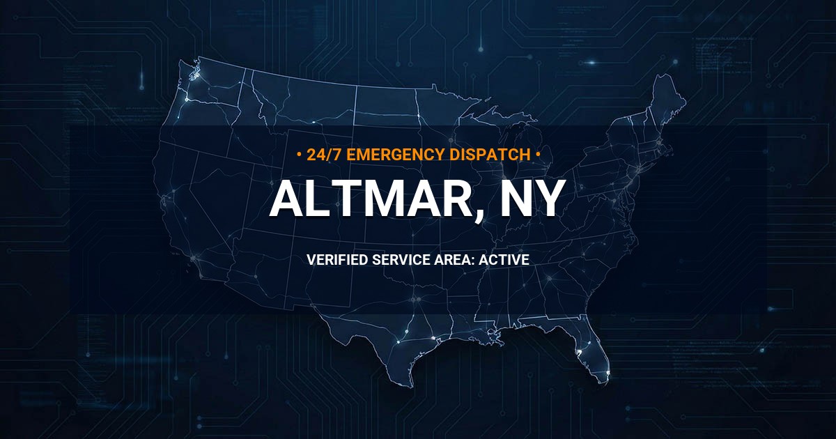 Emergency Plumbing Dispatch Map for Plumbing Services: Altmar, NY