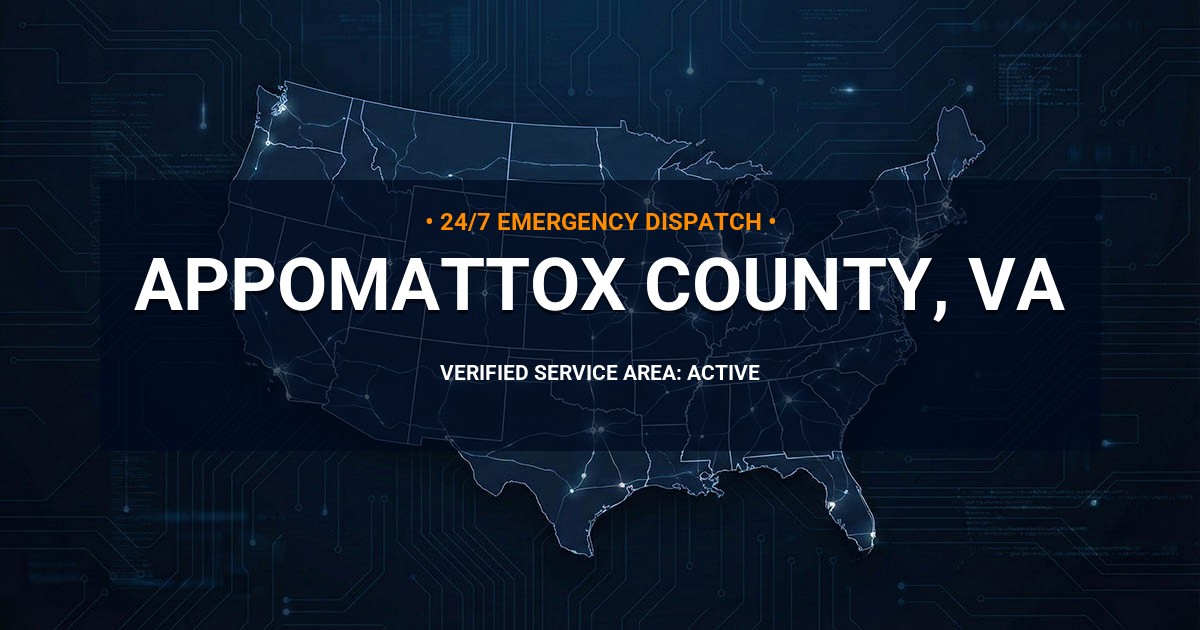 Emergency Plumbing Dispatch Map for Appomattox County Plumbing Logistics