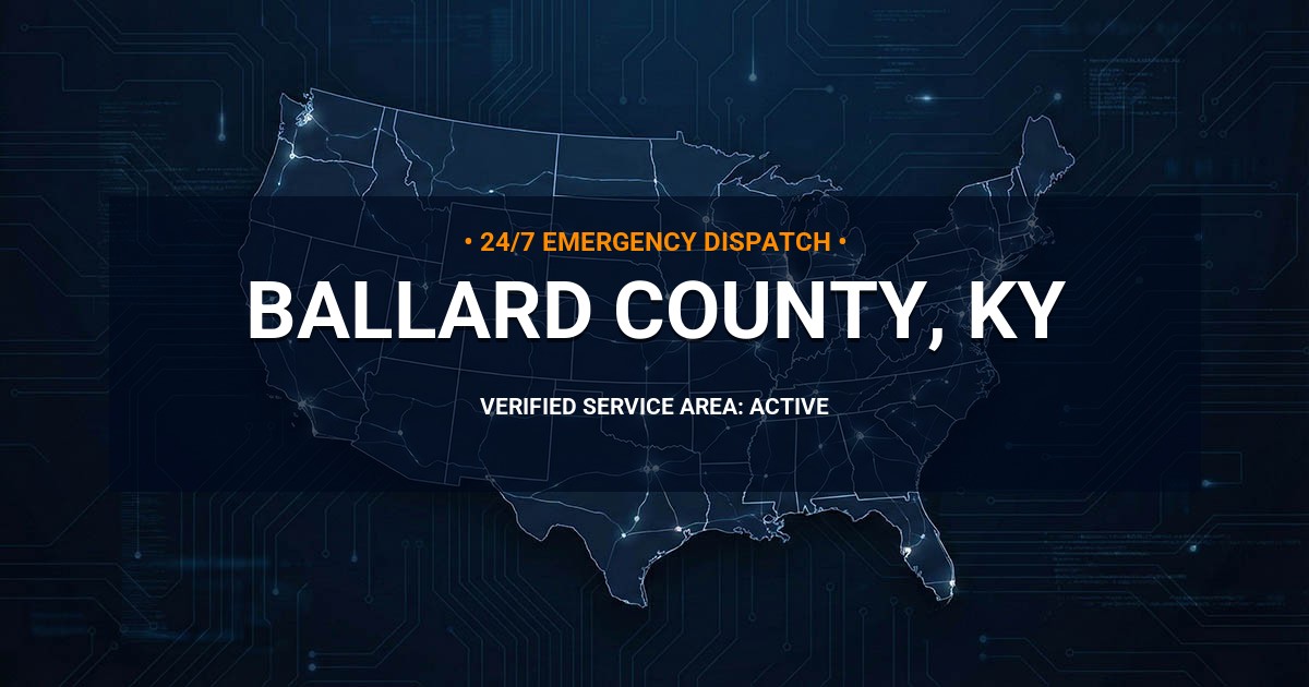 Emergency Plumbing Dispatch Map for Ballard County Plumbing Logistics