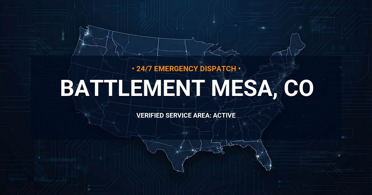 Emergency Plumbing Dispatch Map for Plumbing Services: Battlement Mesa, CO