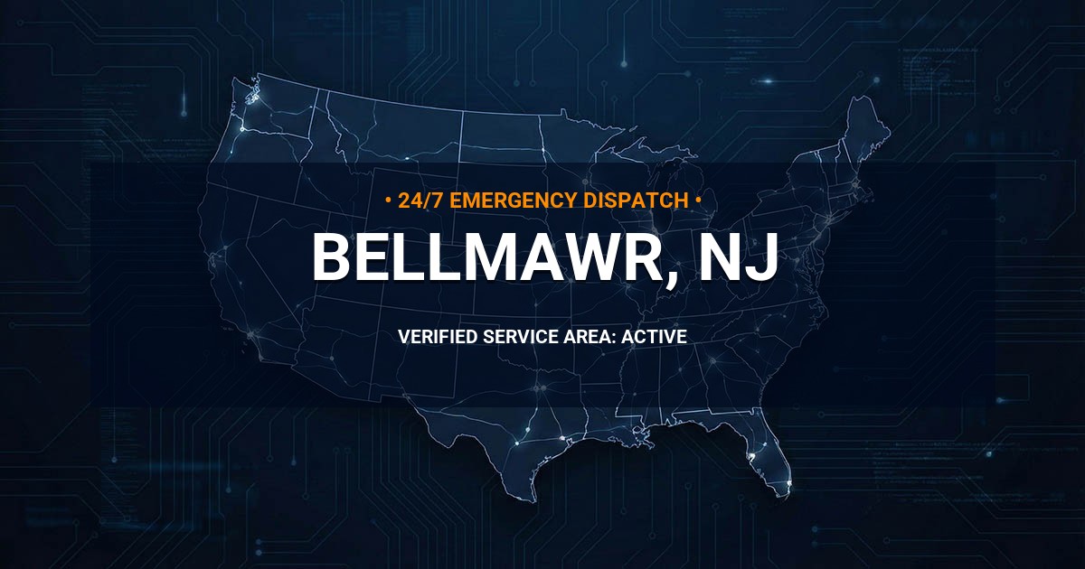 Emergency Plumbing Dispatch Map for Plumbing Services: Bellmawr, NJ