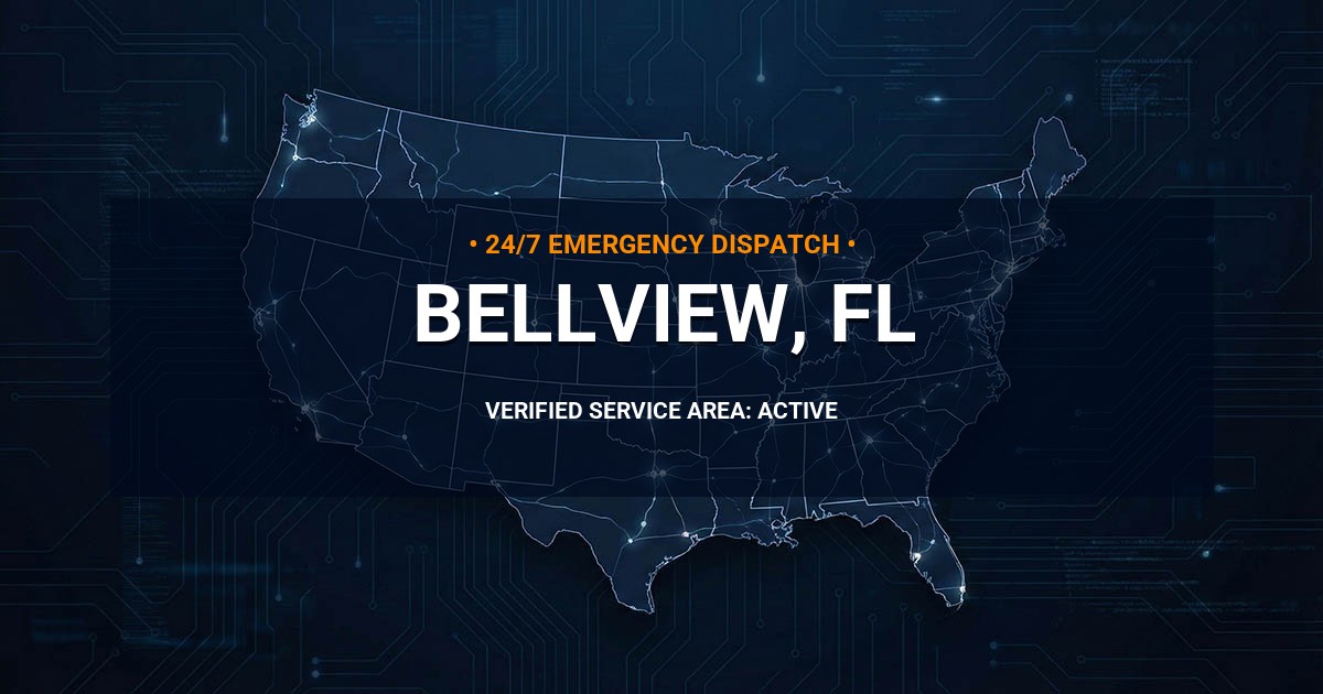 Emergency Plumbing Dispatch Map for Plumbing Services: Bellview, FL