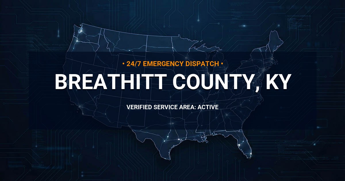 Emergency Plumbing Dispatch Map for Breathitt County Plumbing Logistics