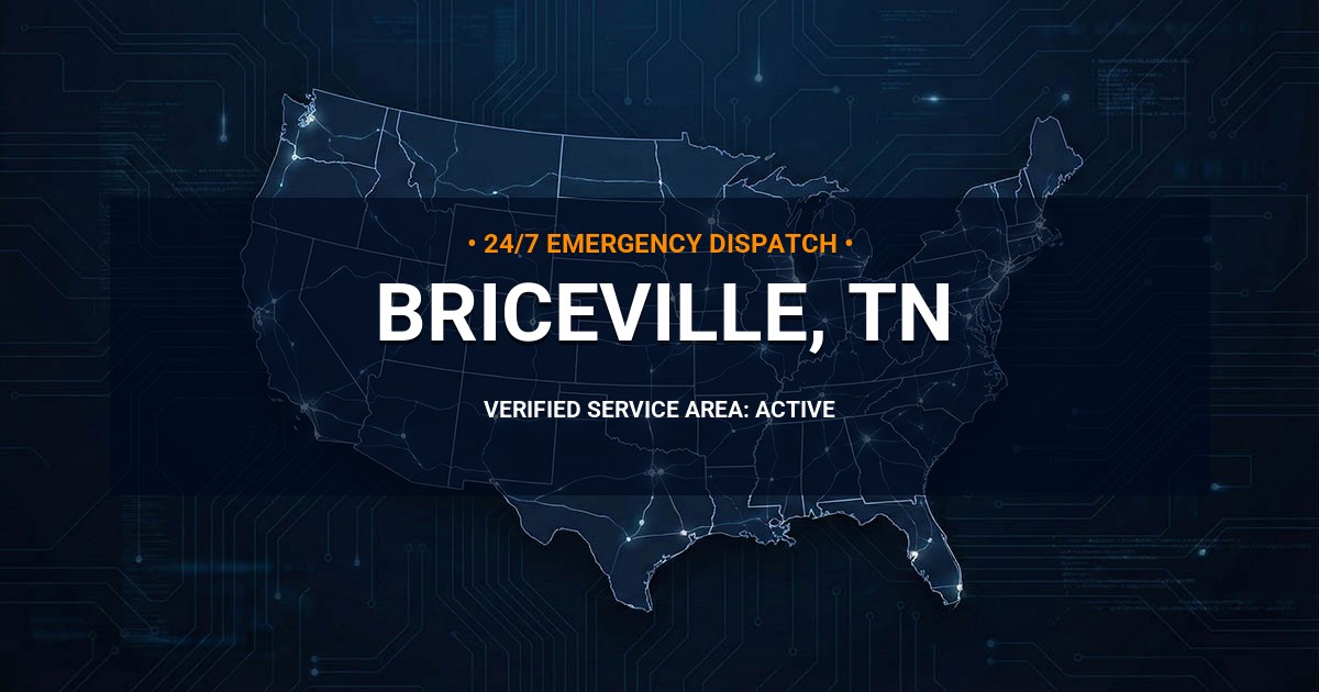 Emergency Plumbing Dispatch Map for Plumbing Services: Briceville, TN