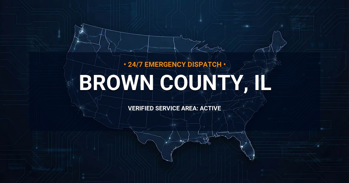 Emergency Plumbing Dispatch Map for Brown County Plumbing Logistics
