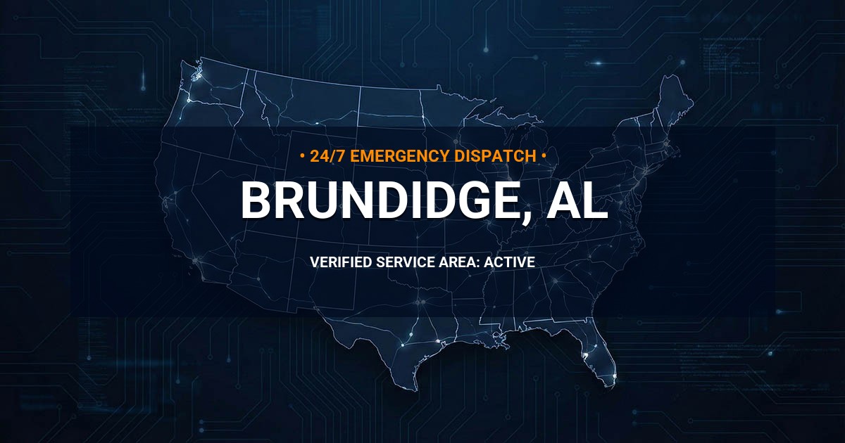 Emergency Plumbing Dispatch Map for Plumbing Services: Brundidge, AL