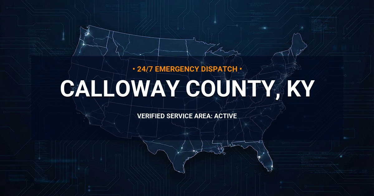 Emergency Plumbing Dispatch Map for Calloway County Plumbing Logistics