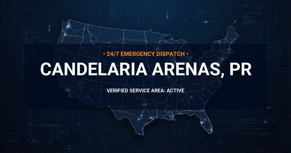 Emergency Plumbing Dispatch Map for Plumbing Services: Candelaria Arenas, PR