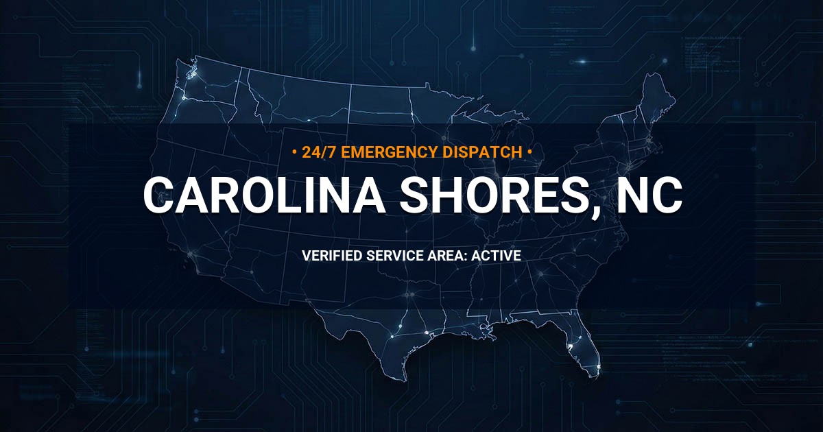 Emergency Plumbing Dispatch Map for Plumbing Services: Carolina Shores, NC