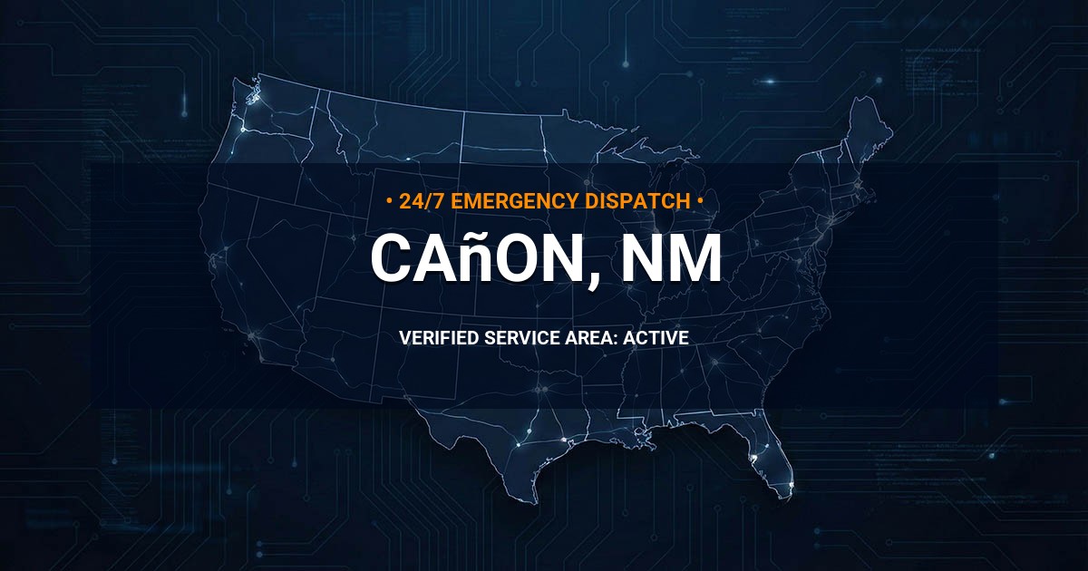 Emergency Plumbing Dispatch Map for Plumbing Services: Cañon, NM