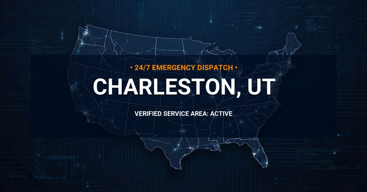 Emergency Plumbing Dispatch Map for Plumbing Services: Charleston, UT