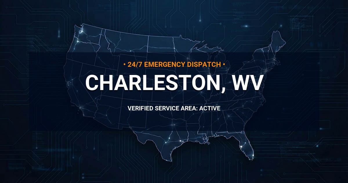 Emergency Plumbing Dispatch Map for Plumbing Services: Charleston, WV