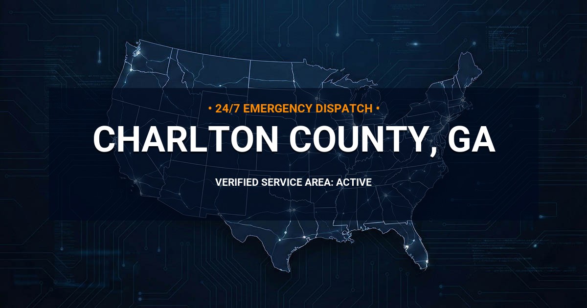 Emergency Plumbing Dispatch Map for Charlton County Plumbing Logistics