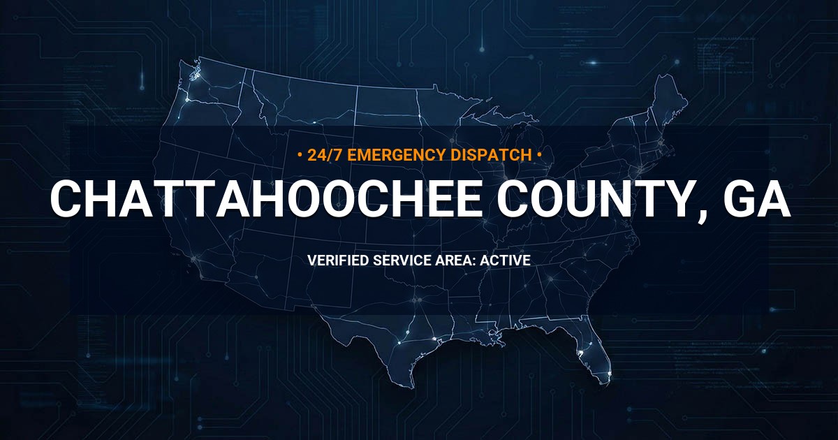Emergency Plumbing Dispatch Map for Chattahoochee County Plumbing Logistics