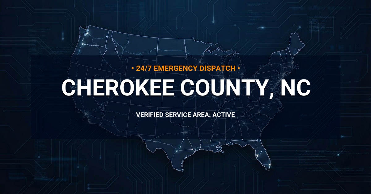 Emergency Plumbing Dispatch Map for Cherokee County Plumbing Logistics