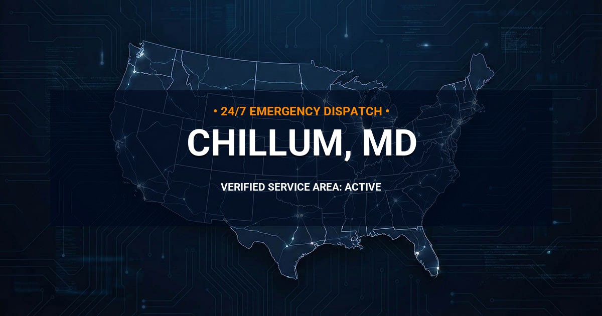 Emergency Plumbing Dispatch Map for Plumbing Services: Chillum, MD