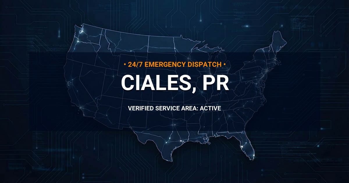 Emergency Plumbing Dispatch Map for Plumbing Services: Ciales, PR