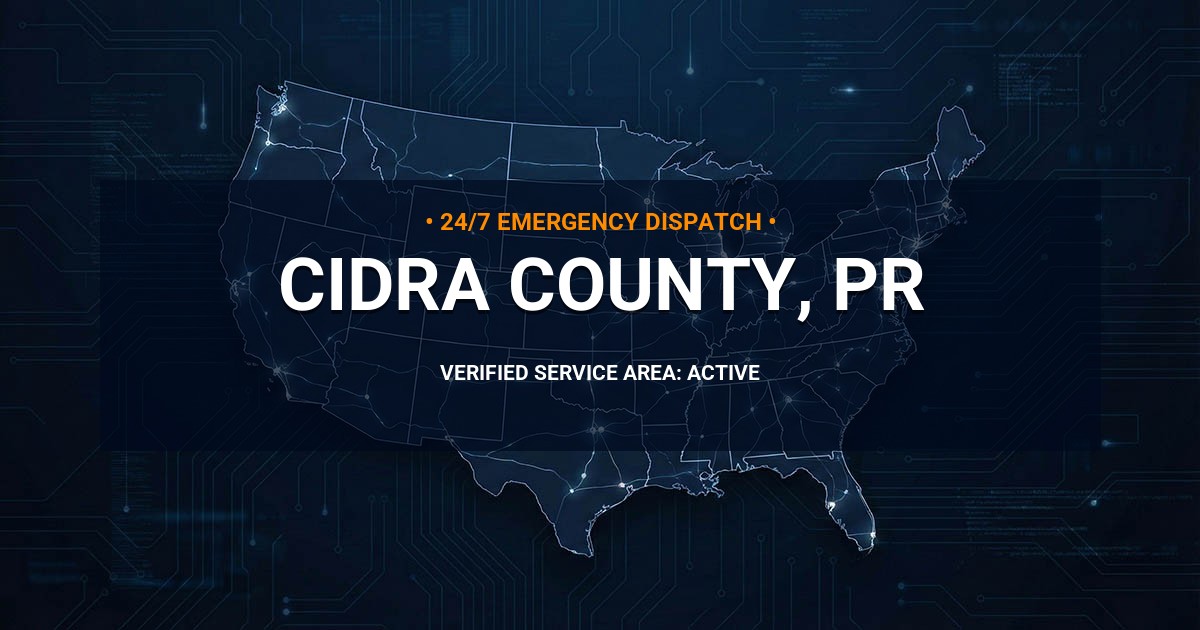Emergency Plumbing Dispatch Map for Cidra County Plumbing Logistics
