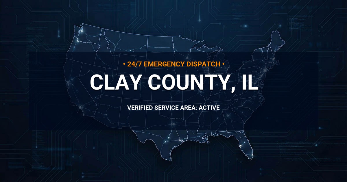 Emergency Plumbing Dispatch Map for Clay County Plumbing Logistics