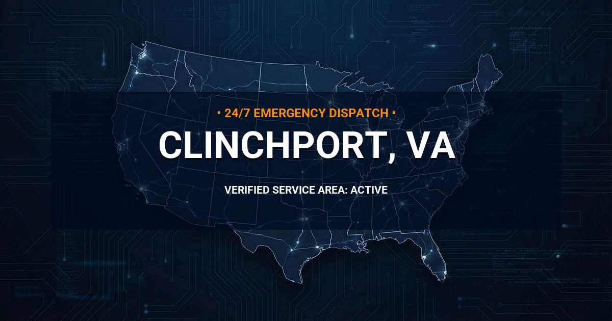 Emergency Plumbing Dispatch Map for Plumbing Services: Clinchport, VA