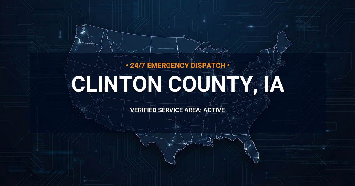 Emergency Plumbing Dispatch Map for Clinton County Plumbing Logistics
