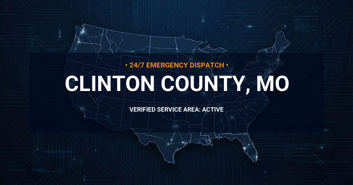 Emergency Plumbing Dispatch Map for Clinton County Plumbing Logistics