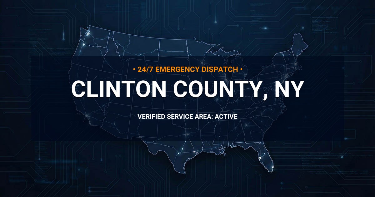 Emergency Plumbing Dispatch Map for Clinton County Plumbing Logistics