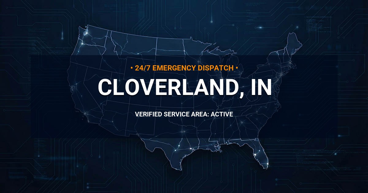 Emergency Plumbing Dispatch Map for Plumbing Services: Cloverland, IN