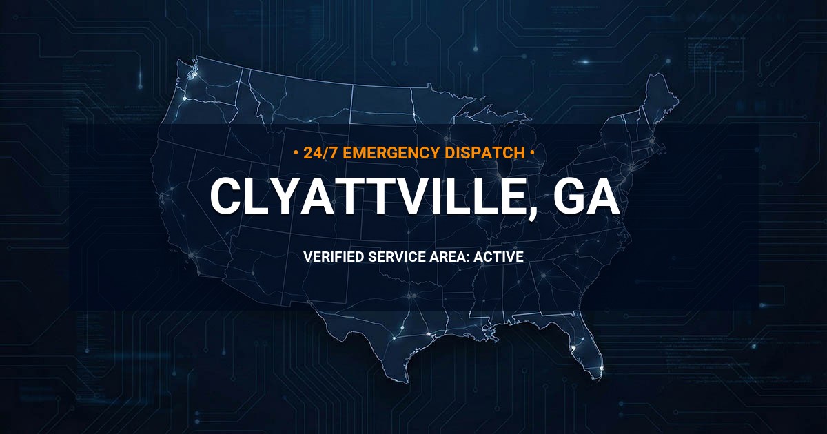 Emergency Plumbing Dispatch Map for Plumbing Services: Clyattville, GA