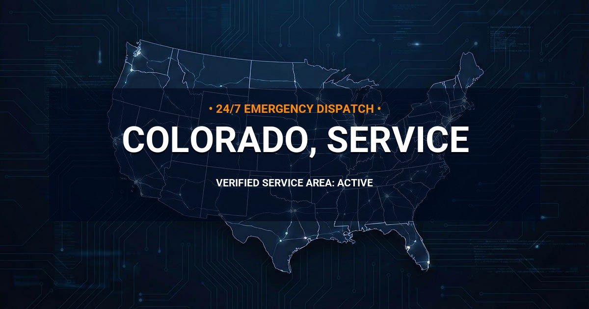 Emergency Plumbing Dispatch Map for Colorado Plumbing Administration