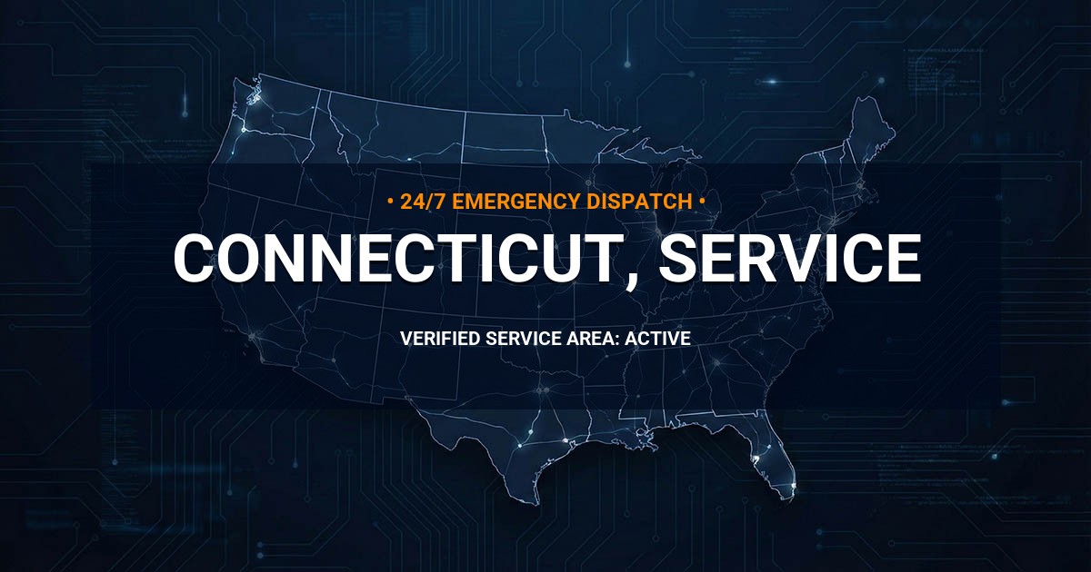 Emergency Plumbing Dispatch Map for Connecticut Plumbing Administration