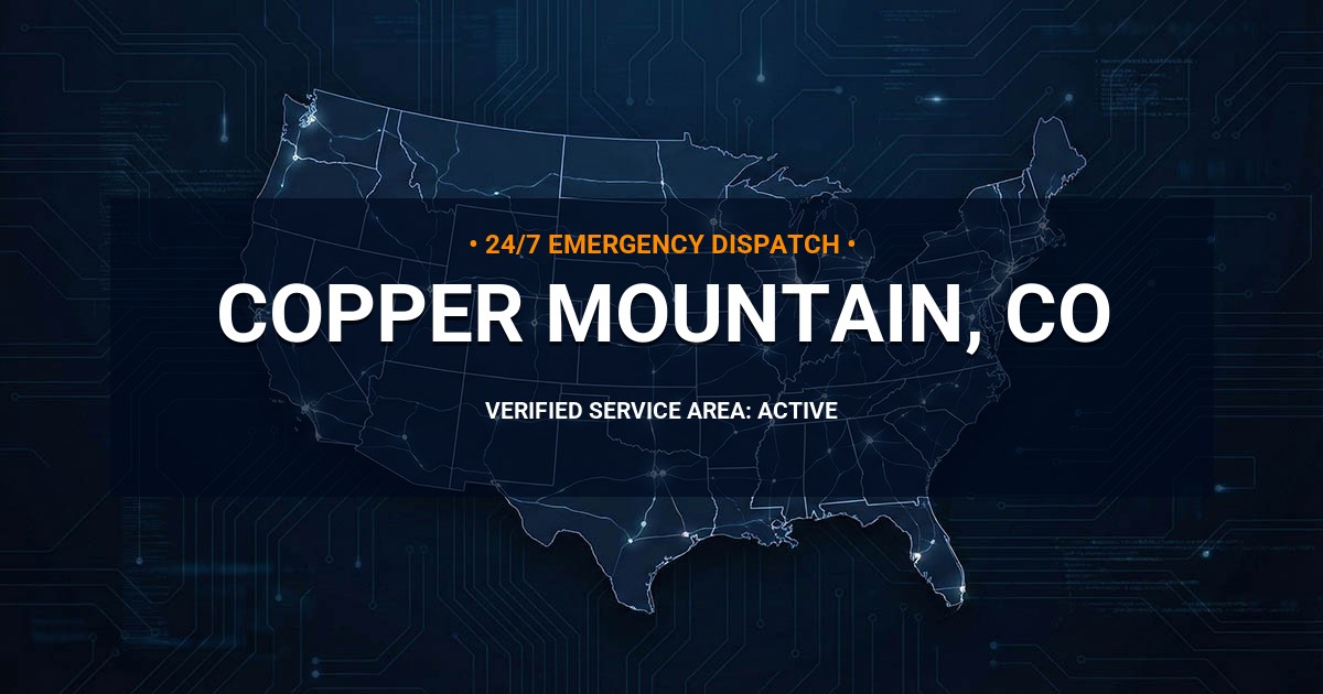 Emergency Plumbing Dispatch Map for Plumbing Services: Copper Mountain, CO