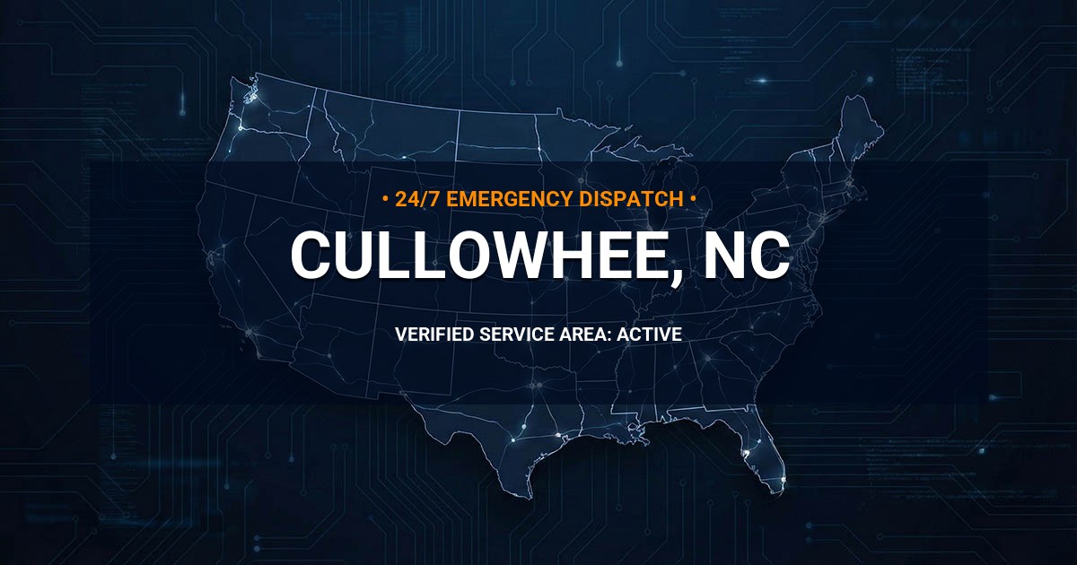 Emergency Plumbing Dispatch Map for Plumbing Services: Cullowhee, NC