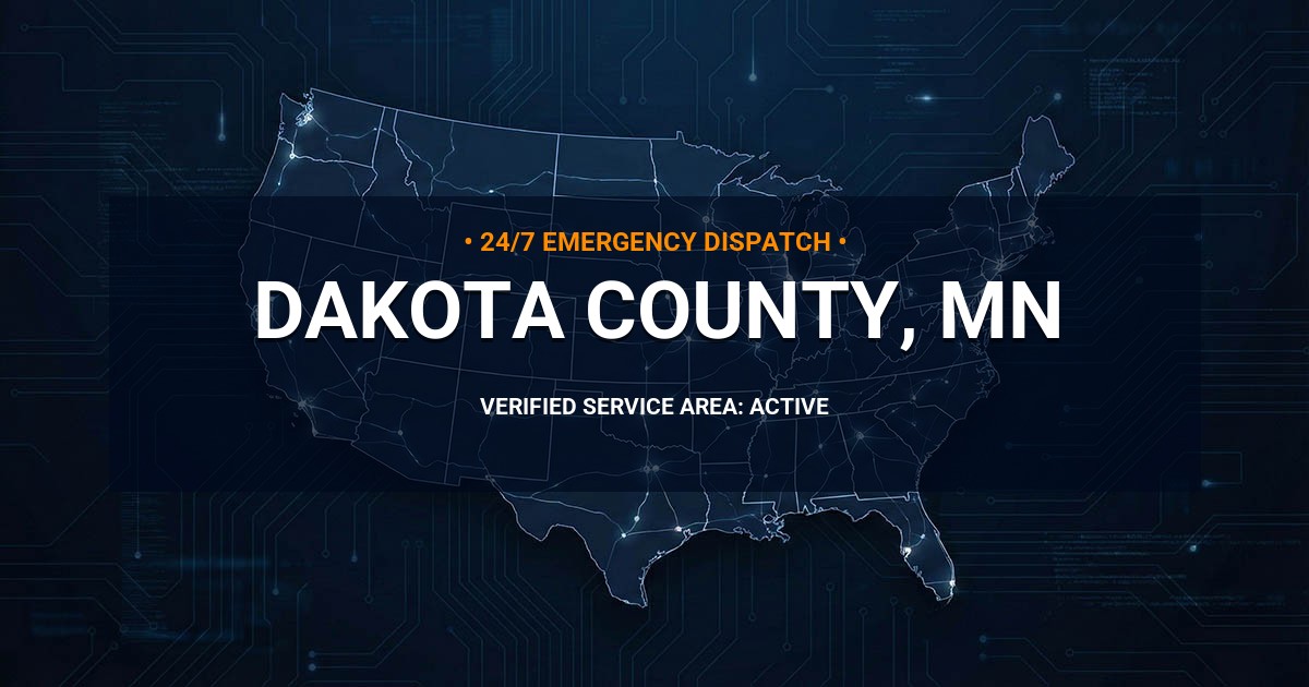 Emergency Plumbing Dispatch Map for Dakota County Plumbing Logistics