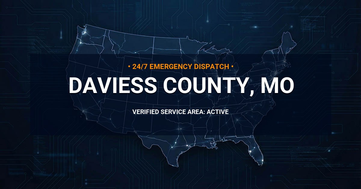 Emergency Plumbing Dispatch Map for Daviess County Plumbing Logistics