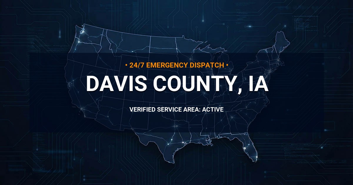 Emergency Plumbing Dispatch Map for Davis County Plumbing Logistics