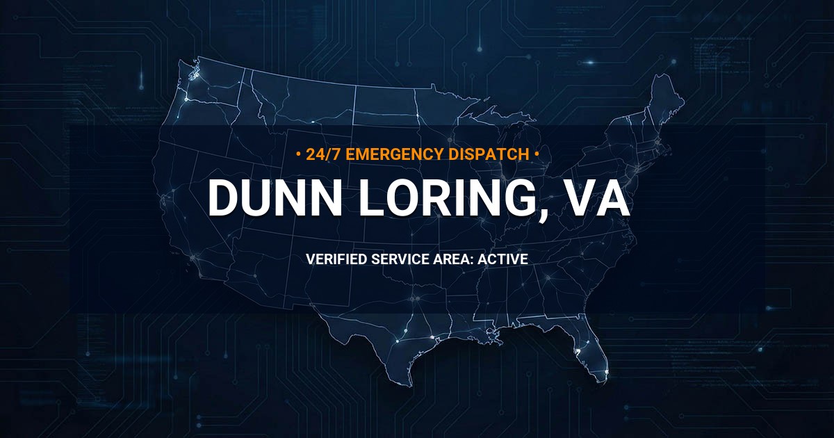 Emergency Plumbing Dispatch Map for Plumbing Services: Dunn Loring, VA