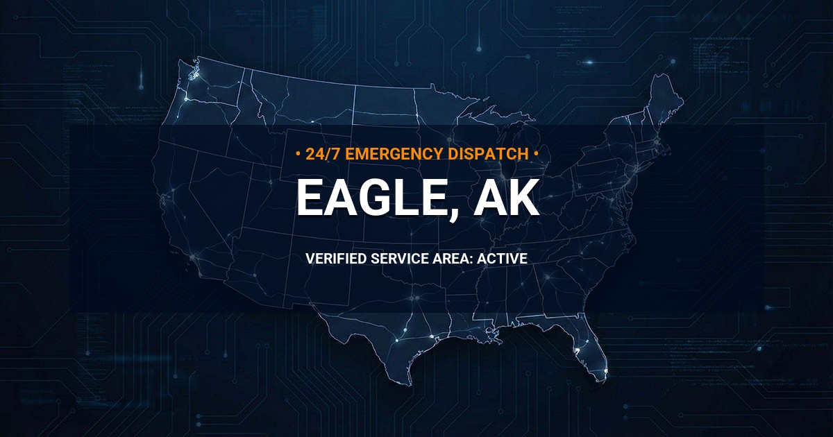Emergency Plumbing Dispatch Map for Plumbing Services: Eagle, AK
