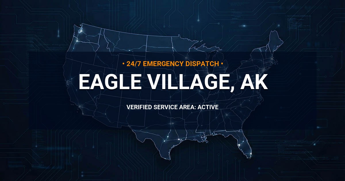Emergency Plumbing Dispatch Map for Plumbing Services: Eagle Village, AK