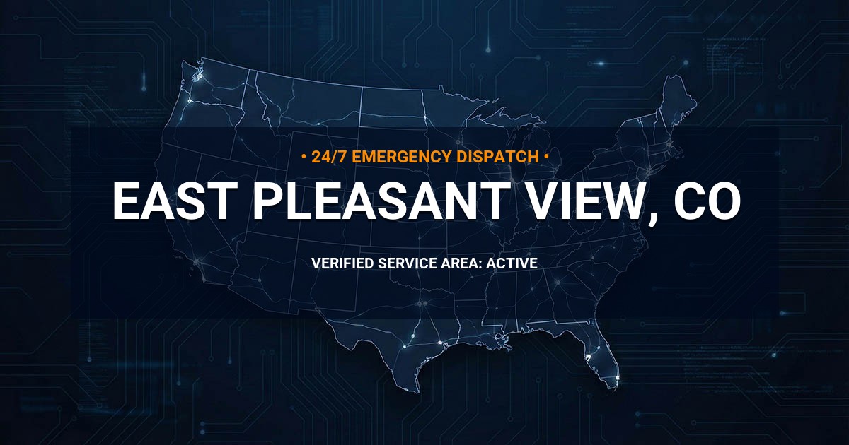 Emergency Plumbing Dispatch Map for Plumbing Services: East Pleasant View, CO
