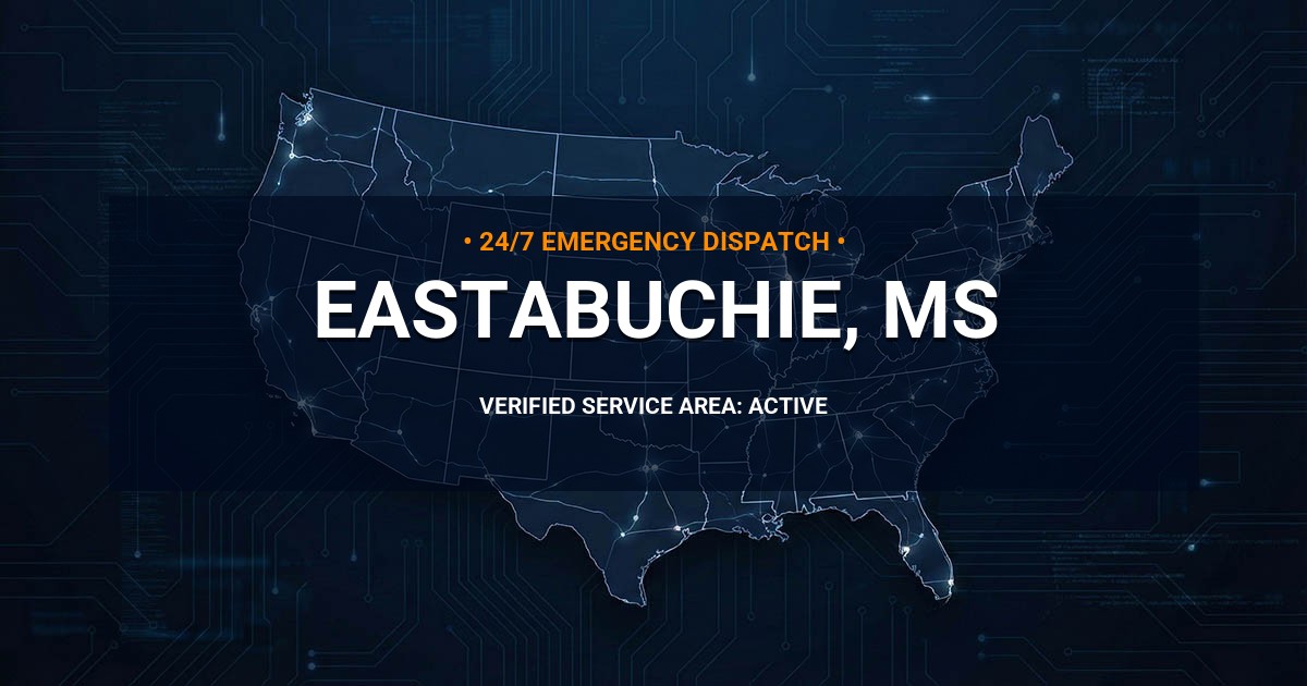 Emergency Plumbing Dispatch Map for Plumbing Services: Eastabuchie, MS
