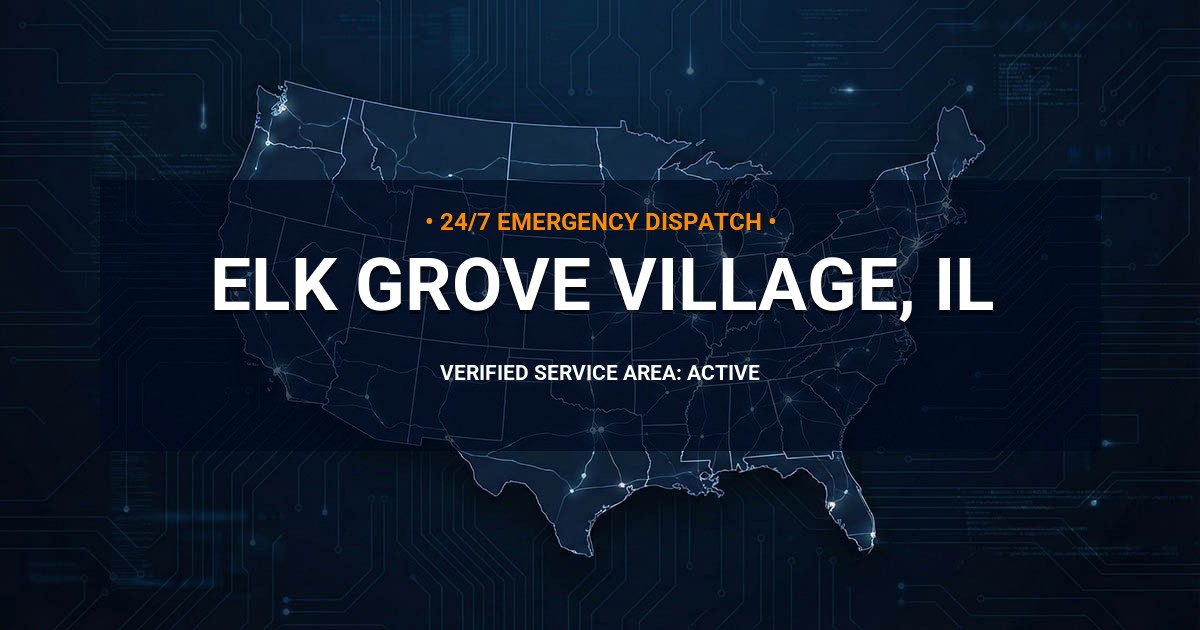 Emergency Plumbing Dispatch Map for Plumbing Services: Elk Grove Village, IL