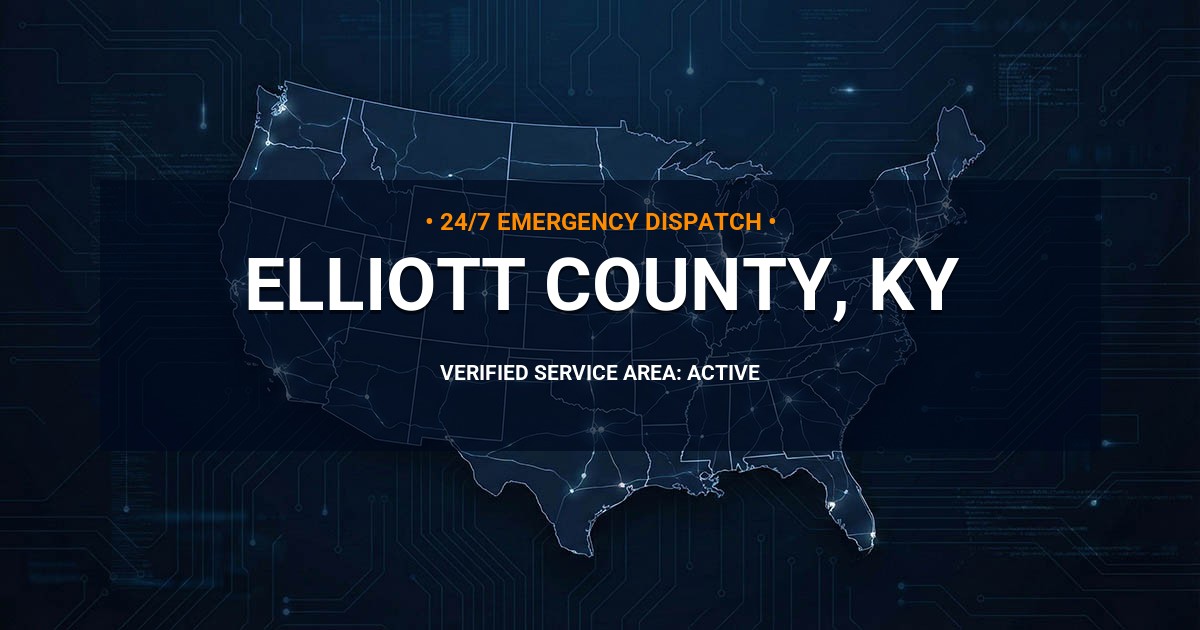 Emergency Plumbing Dispatch Map for Elliott County Plumbing Logistics