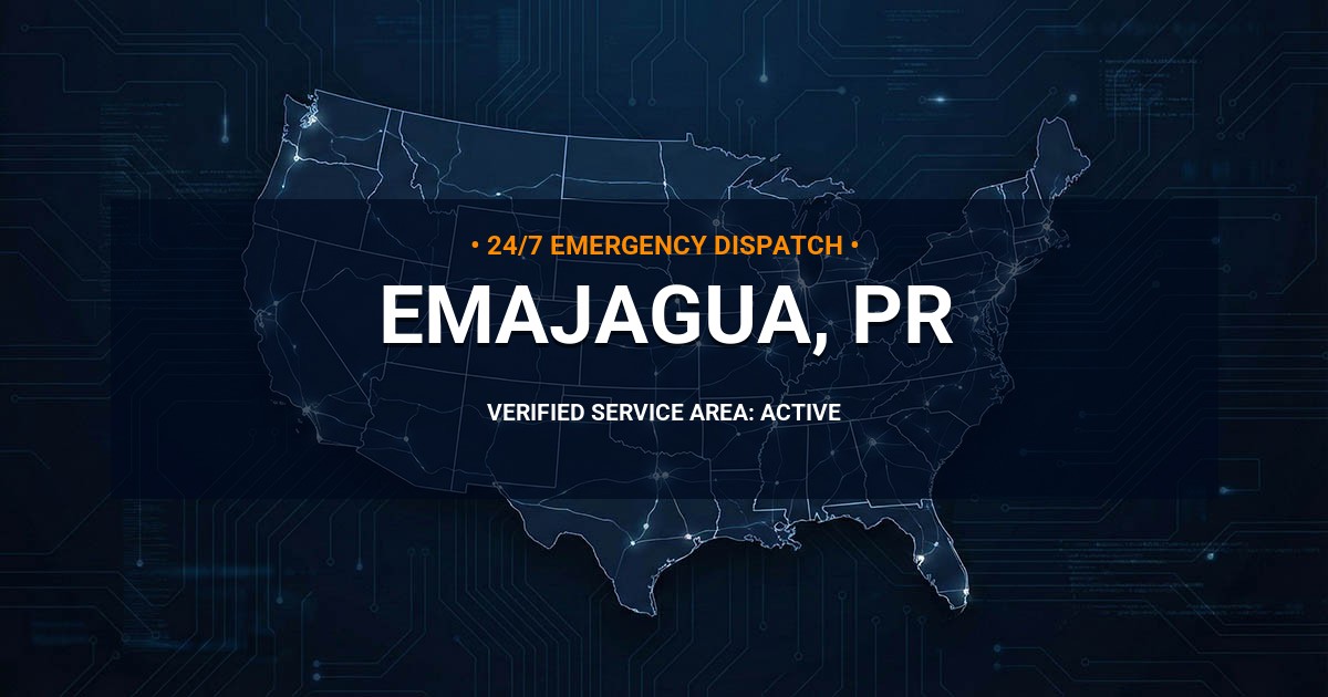 Emergency Plumbing Dispatch Map for Plumbing Services: Emajagua, PR
