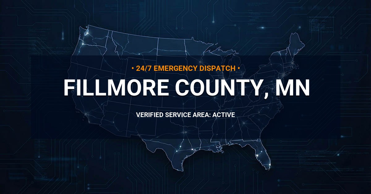 Emergency Plumbing Dispatch Map for Fillmore County Plumbing Logistics