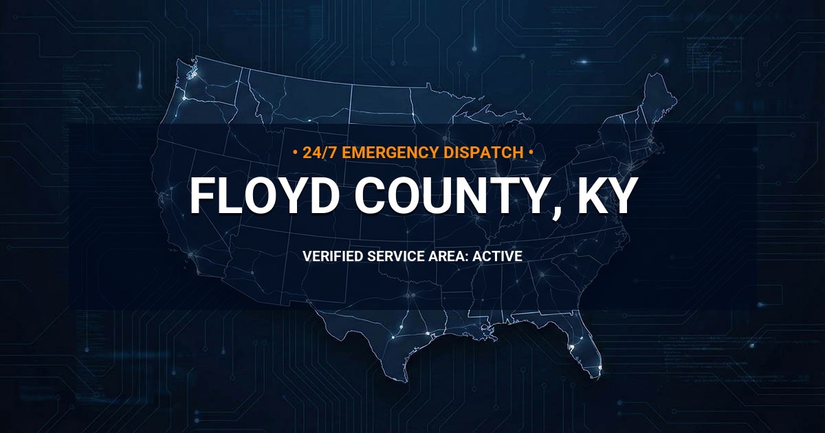 Emergency Plumbing Dispatch Map for Floyd County Plumbing Logistics