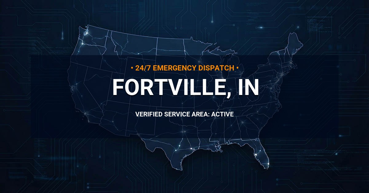 Emergency Plumbing Dispatch Map for Plumbing Services: Fortville, IN