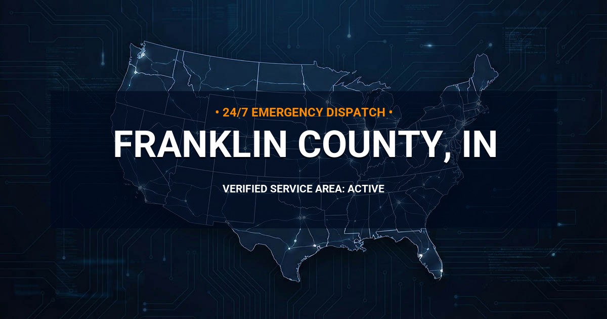 Emergency Plumbing Dispatch Map for Franklin County Plumbing Logistics
