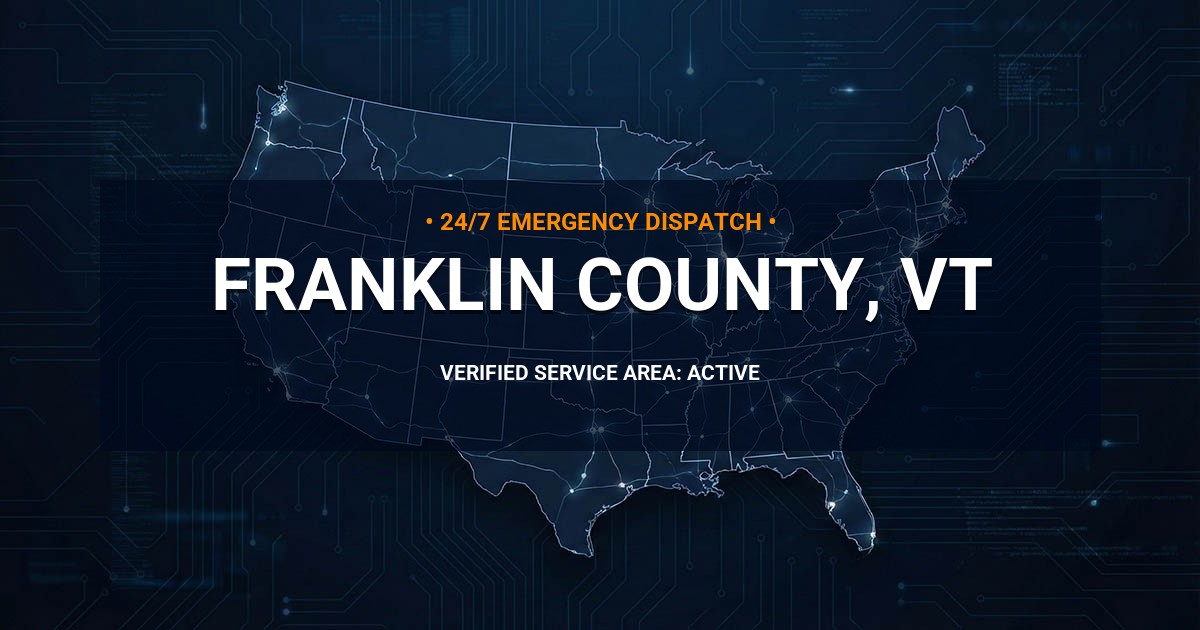 Emergency Plumbing Dispatch Map for Franklin County Plumbing Logistics
